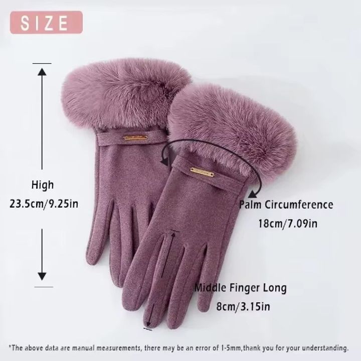 Winter%20Women%20Keep%20Warm%20Plus%20Velvet%20Touch%20Screen%20Thicken%20Plush%20Wrist%20Suede%20Gloves%20Fashion%20Personality%20Elegant%20Drive%20Cycling%20-%20Image%206