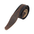Gearlly Guitar Strap For Electric Guitar & Bass Top Layer Leather Widen Foam Padding Adjustable Guitar Belt.