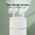 600ML Luminous Air Humidifier Double Spray Port Essential Oil Aromatherapy Humificador Cool Mist Maker Purify for Home Office. 