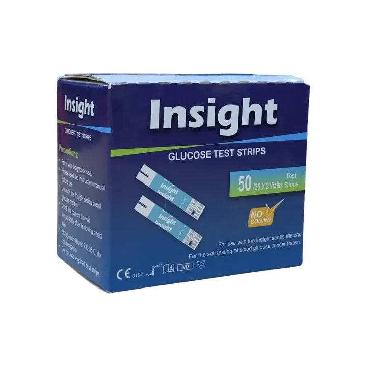 Insight Blood glucose test Strip 50 PCS | Daraz.com.bd