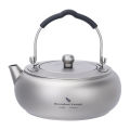 Boundless Voyage Camping Kettle Titanium Tea Pot 0.6L Lightweight Cookware for Outdoor Backpacking Hiking Ti3105D. 