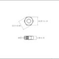 50 Pieces 1/4"-20 Stainless Hex Nut, Stainless Steel (304) 18-8 Nuts.