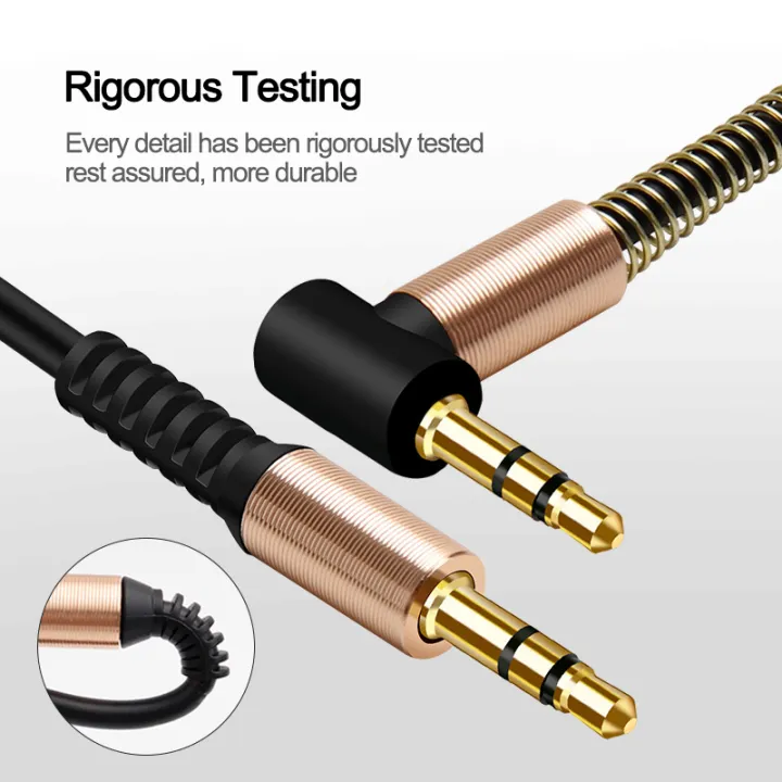 NNBILI%203.5mm%20Jack%20Audio%20Cable3.5mm%20Car%20Spring%20AUX%20Cable%20Gold%20Plated%20jack%20male%20to%20male%20speaker%20cables%20Cord%20for%20Headphones%20%20-%20Image%205