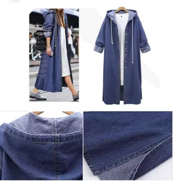 Unique and trendy denim coat for girls