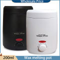 200ML Brazilian Hard Waxing Wax Warmer Machine Hard Waxing Wax Beans Waxing Machine Epilator Wax-melt Pot Unisex Hair Removal.