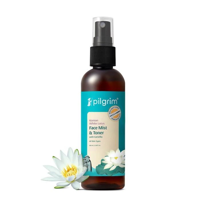 Pilgrim White Lotus Natural Face Mist & Toner with Camellia & Witch Hazel 100 ml