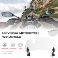 Universal Motorcycle Windshield Extension Adjustable Spoiler Clamp-On Windscreen Deflector Suitable For All Motorcycle Models. 