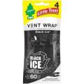 CAR AIR FRESHENER VENT WRAP BLACK ICE LITTLE TREE ORIGINAL MADE IN USA 80 DAYS. 