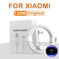 6A 120W Original Type C USB Fast Charging Cable For  12 13 14T 15 17 Redmi Note 11 12 13 14 Pro POCO Phone Cables With Box. 