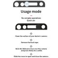 1/3PCS Metal Webcam Cover Phone Lens Stickers for iPhone X 11 12 ProMax Privacy Slider Camera Cover for iPhone.