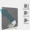 6cm 8cm 12cm PVC Black Computer Fan Dust Filter Net Dustproof Cover Guard PC Cooler Fan Mesh Case.