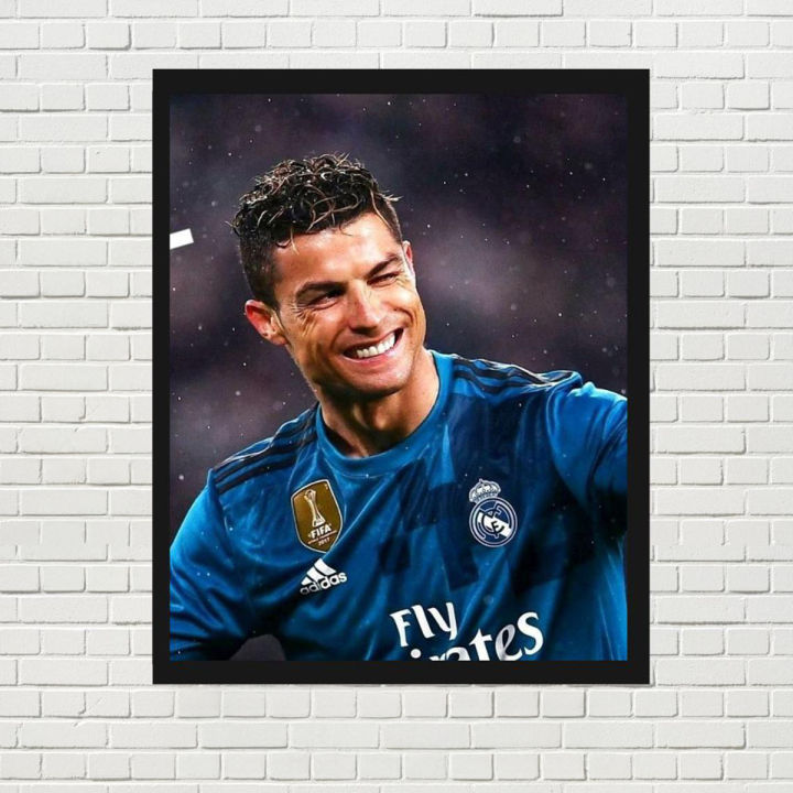 Cristiano Ronaldo Real Madrid Wall Frame - Wooden Board, 10x8 inches