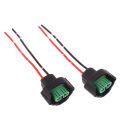 2Pcs H11 H8 Female Connector Adapter Wiring Harness Socket Car Wire Cable Plug for Foglight Head Light.
