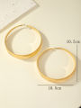 A Pair of Stylish, Simple, Light Luxury, and Exaggerated Metal Large Hoop Earrings.