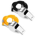 1-10PC Portable Referee Whistles with Rope Sport Rugby Metal Whistle Party Training Soccer Football Basketball Cheerleading Tool. 