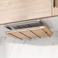 Under Cabinet Cutting Board Organizer Holder Kitchen Hanging Chopping Board Pot Lid Kitchenware Storage Rack Stainless Steel. 