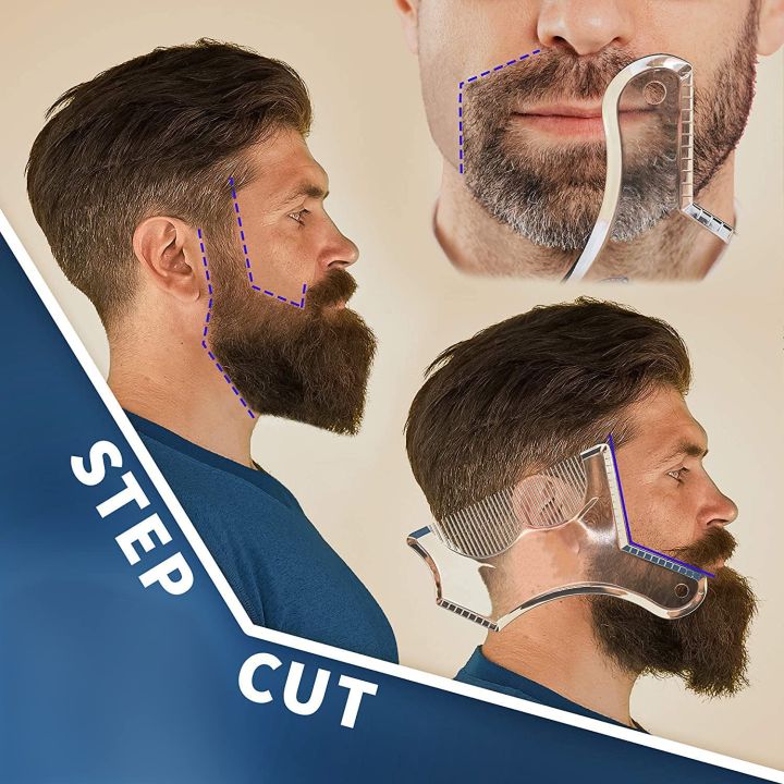 2pcs/set%20Multifunktional%20Men's%20Beard%20Shaping%20Tool%20Template,%20Beard%20Guide%20Shaper%20with%20Inbuilt%20Comb,%20Multi-liner%20Edges%20Shave%20for%20Cu%20-%20Image%206