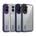 For  Poco M7 Plus 5G Case Air Cushion Silicone TPU Bumper Clear Matte Back Cover Hard Phone Case for  Poco M7 Plus. 
