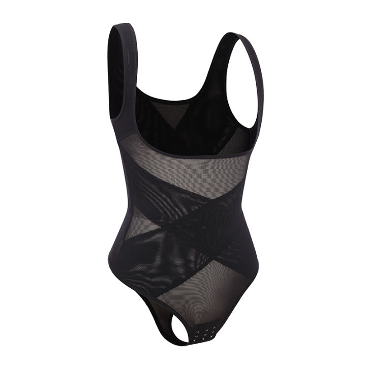Mesh%20Thongs%20Bodysuit%20Shapewear%20Women%20Seamless%20Full%20Body%20Shaper%20Waist%20Slim%20Tummy%20Control%20Underwear%20Flat%20Belly%20Underbust%20Corset%20-%20Image%207