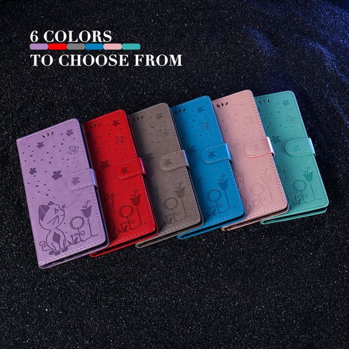 Wallet%20Flip%20Cover%20Lovely%20Cat%20Bee%20Case%20For%20%20%20S25%20S24%20S23%20S22%20S21%20Ultra%20Plus%20FE%20A55%20A15%20A35%205G%20A05%20Leather%20Phone%20Case%20-%20Image%203