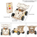 Wooden DIY RC Car Kit - STEM Building Toy with Remote Control, Racing Car Science Project for Kids & Teens . 