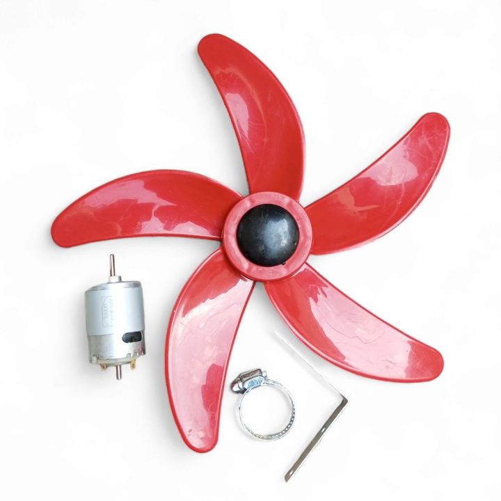 12"%20inch%20-12%20Volt%20DC%20Motor%20DIY%205%20Wings%20Fan%20-%20Image%203