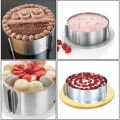 Adjustable Cake Ring Mold Stainless Steel Round Baking Ring Telescopic Mousse Cake Ring DIY Pastry Cooking Supplies Cake Tools. 
