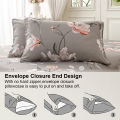 3pcs/set Leaf Floral Pattern Duvet Cover Set(1 Duvet Cover & 2 Pillowcase）Soft And Skin-Friendly Duvet Cover Bedding Set For. 