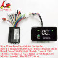 36V 48V 60V 64V 350W/500W/1000W/1500W 25A Brushless Motor sine wave Controller with LCD Speed Display for E-bike e-motorcycle.