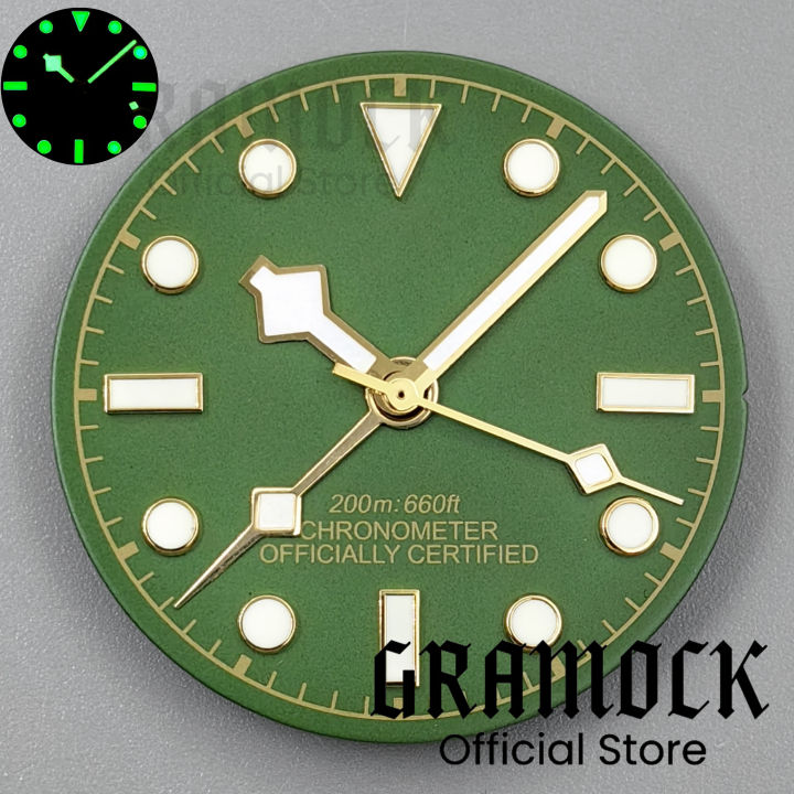 GRAMOCK%2029mm%20%20Red%20Vintage%20Green%20Sterile%20Watch%20Dial%20Hands%20Sets%20Luminous%20For%20NH34%20NH35%20Movement%20Men's%20Watch%20Accessories%20Parts%20-%20Image%204