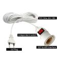 2.3/4M E27 Hanging Indoor Plants Light Holder Garden Lampholder With Cable EU /US with On/Off Switch Lamp Holder for Desk Light.