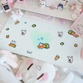 Kawaii Cartoon Pixel Kitten Large  Mouse Pad Speed Gaming Keyboard Desk Mat for Office. 
