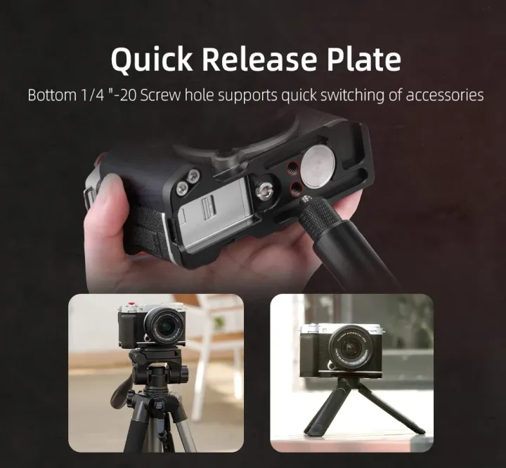 Flymile%20Camera%20Grip/L-Bracket%20For%20FUJIFILM%20X-M5%20Camera%20Aluminum%20Alloy+Wooden%20Grip,Support%20Arca-Swiss%20System%20Extensible%20Adapter%20-%20Image%206