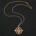 New Harried Time Necklace Timer Hourglass 360 Rotatable Potters Cosplay Props Astronomical Time Converter Magic School Fans Gift.