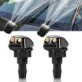 2Pcs Front Windshield Washer Nozzles – Adjustable Spray Jets for Jeep&Dodge Ram 1500 2500 3500,Challenger,Caliber,Clog-Resistant. 