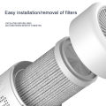 TINSOL Mini Air Purifier HEPA Filter uses negative ion technology to eliminate formaldehyde odors, smoke, and dust particles.