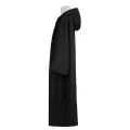 Medieval Plague Doctor Mask and Cloak Set Adult & Child Roleplay Costume Halloween Black Robe with Hood for Cosplay Party.