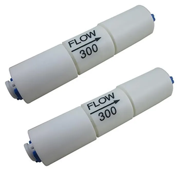 50GPD Flow Restrictor 300CC 1/4" Quick Connect for RO Reverse Osmosis (pack of 2)