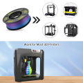Tricolor Silk PLA 3D Printer Filament, 1.75mm Multicolor 3D Printing Filament, Purple&Sky Blue&Yellow Filament, 250g (0.55lbs). 