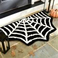 Halloween Decoration Bat Shaped Bathroom Rug Black Non Slip Floor Mat for Living Room Halloween Indoor Decor Carpet Prop.