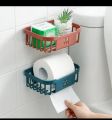 Multifunction Wall Mounted Organizer With Sticker For Bathroom & Kitchen. 