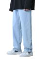 Sky Blue Baggy Jeans Pant For Men | Straight Jeans Pant For Men | Loose Non Strechable Jeans Pant For Men. 