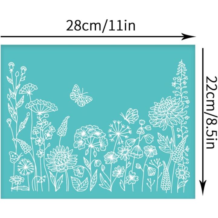 2Pcs%2011x8.6%20Inch%20Silk%20Screen%20Printing%20Mesh%20Transfer%20Sets%20-%20Plants%20Pattern%20Stencil%20for%20DIY%20Painting%20on%20Wood%20T-Shirts%20-%20Image%202