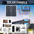 Complete Off-Grid 6000W Solar Power Kit+200W Foldable Solar Panel - Portable Power Station for Home Backup, RV Camping Car. 