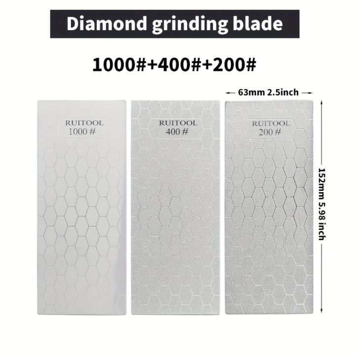3Pcs%20Diamond%20Sharpening%20Stone%20Dry%20And%20Wet%20Grinding%20Whetstone%20Coarse/Fine%20Grit%20Lapping%20Plate%20With%20Non-Slip%20Mats%20200/400/1000Grit%20-%20Image%202