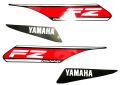 Yamaha Fz V1 Black Bike Red Full Sticker Kit. 