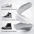 1Pair Height Increasing Insoles For Men And Women - Adjustable Heel Inserts For Sneakers - Reduce Fatigue And Discomfort. 