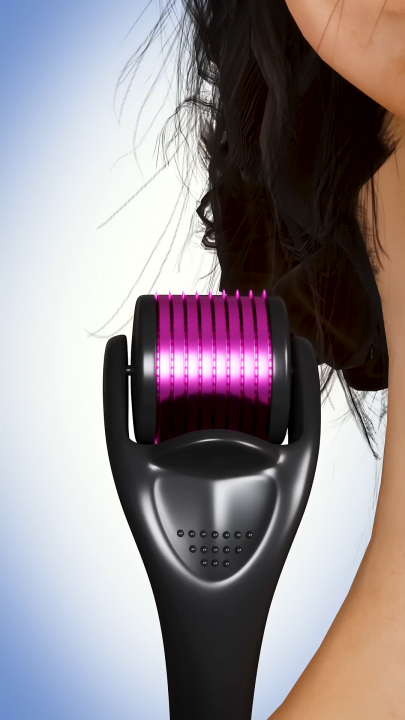 DermaGlow Advanced Titanium Needle Derma Roller for Wrinkle Reduction and Scar Treatment