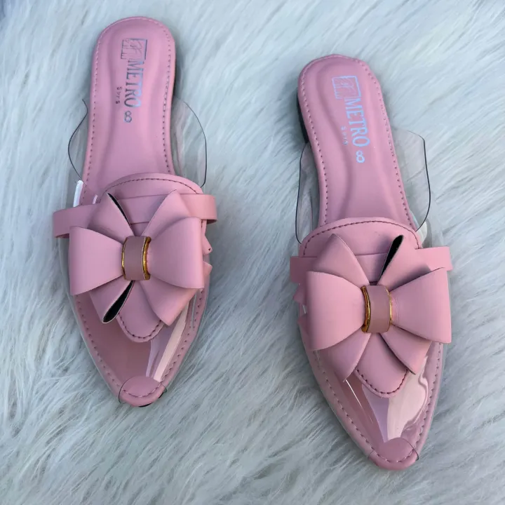 Metro%20Transparent%20New%20Luxury%20Fashion%20Trendy%20Women%20Red%20Bow%20Pointed%20Toe%20Flat%20Slip-On%20Sandals%20%E2%80%93%20Stylish%20Ladies%20Fashion%20Shoes%20-%20Image%206