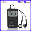 HanRongDa HRD-103 AM FM Digital Radio 2 Band Stereo Receiver w/ Headphones LCD Screen Rechargeable Battery Portable Pocket Radio.